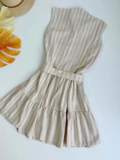 Vestido linho botões - Glamix 