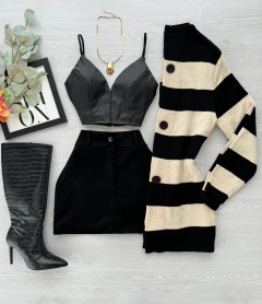 Cardigan tricot mousse