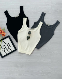 Cropped canelado premium