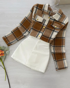 Jaqueta xadrez flanelada - loja online