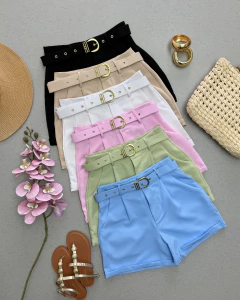 Shorts Alfaiataria com cinto - comprar online