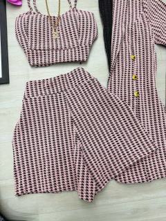 Conjunto 03 peças rosa - comprar online