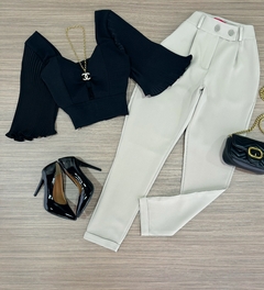 Calça alfaiataria caqui - comprar online