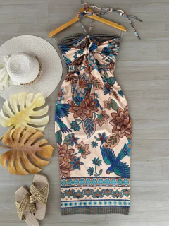 Vestido midi poliamida - comprar online