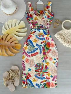 Conjunto mídi canelado