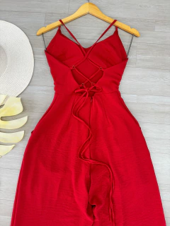 Macacão Sabrina vermelho - comprar online