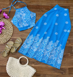 Conjunto Marrocos azul