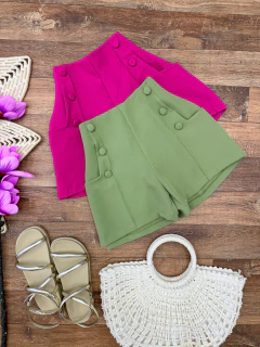 Shorts Alfaiataria botões