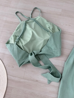 Conjunto Pantalona linho verde - comprar online