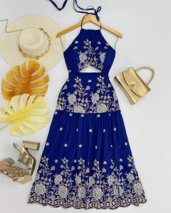 Vestido midi bordado - comprar online