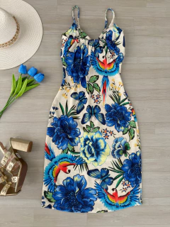 Vestido midi Canelado estampado - (cópia) - buy online