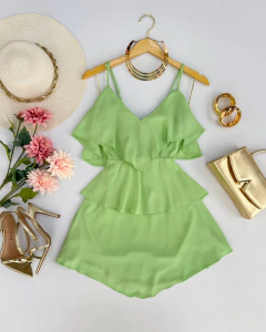 Vestido Chifon babado - comprar online