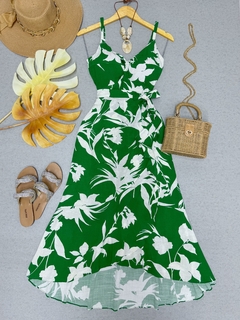 Vestido envelope verde