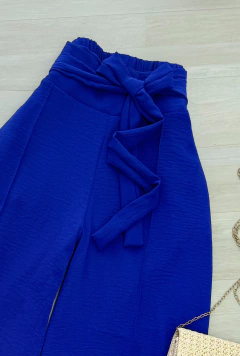 Calça pantalona azul - comprar online