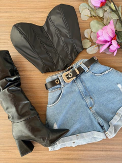 Cropped corset courino