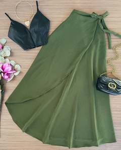 Saia envelope verde militar