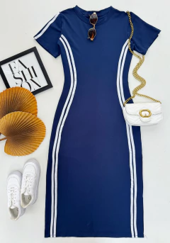 Vestido midi moletinho - comprar online