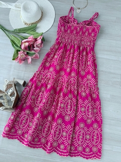 Vestido midi laise pink - loja online