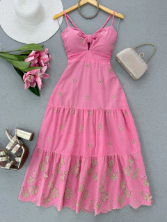 Vestido laise midi