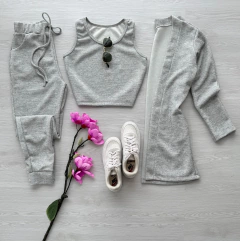 Conjunto lazinha canelada 3 peças - loja online