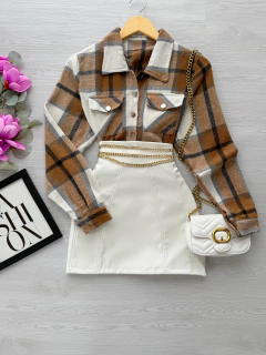 Jaqueta xadrez flanelada premium - Glamix 