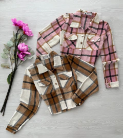 Jaqueta xadrez flanelada premium