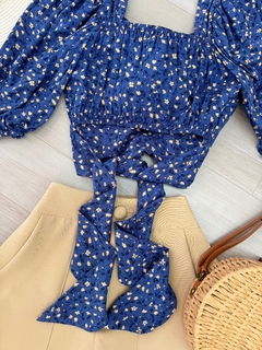 Cropped floral - loja online