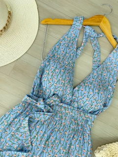 Vestido longo de amarrar - comprar online