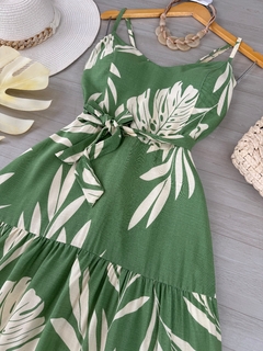 Vestido midi de amarrar - comprar online
