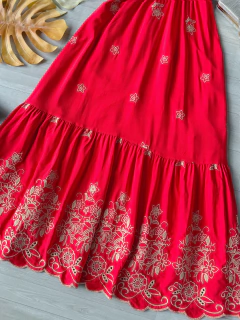 Vestido laise bordado na internet