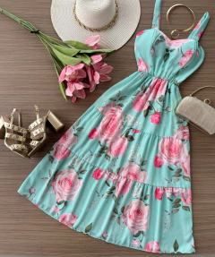 Vestido midi floral