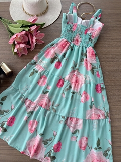Vestido midi floral - comprar online