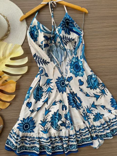 Vestido Raissa azul - comprar online
