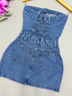 Vestido jeans tomara que caia - comprar online