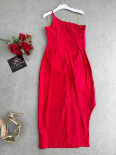 Vestido midi Canelado estampado - (cópia) - (cópia) - (cópia) - (cópia) - (cópia) - Glamix 