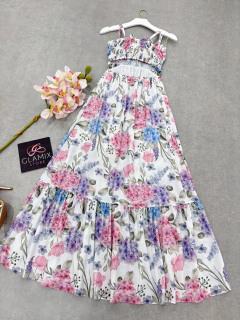 Vestido estampado - (cópia) - (cópia) - Glamix 