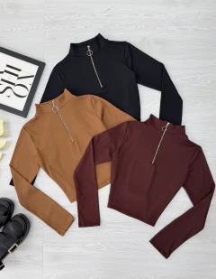 Cropped zíper - comprar online