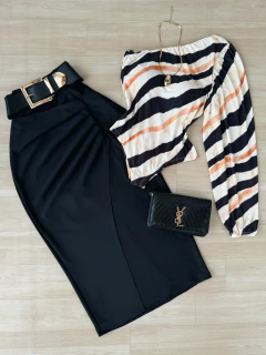 Image of Saia mídi poliamida