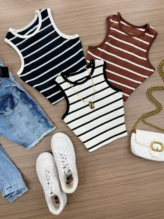 Cropped Ribana listrado
