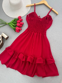 Vestido Babi vermelho liso - comprar online