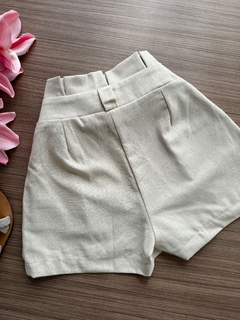 Shorts linho clochard cru - comprar online
