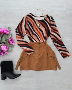 Saia/shorts Linho cargo - Glamix 