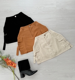 Saia/shorts Linho cargo