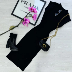 Vestido mídi com bolsos - loja online