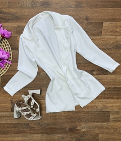 Blazer alfaiataria forrado branco