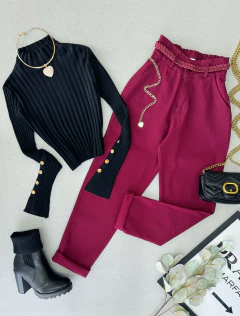 Calça sarja flanelada importada - Glamix 