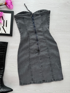Vestido jeans tomara que caia - comprar online