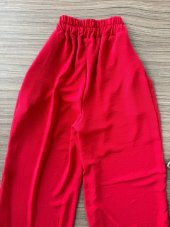 Calça pantalona vermelha - comprar online