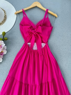 Vestido midi pink - comprar online