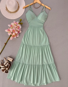 Vestido midi rosa - (cópia) - (cópia)